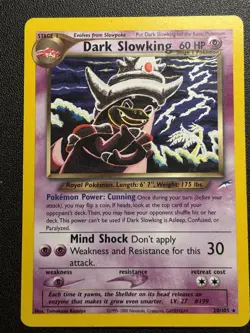 Pokemon TCG Card - Dark Slowking 20/105 Neo Destiny Rare Vintage - Image 5