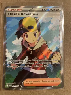 Ethan's Adventure 221/182 Destined Rivals Full Art Ultra Rare Pokemon Card NM - Image 1
