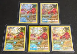 Lot of 5 Pokemon Lost Origin Parasect TG01/TG30 Trainer Gallery Holo Cards - Image 1