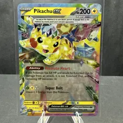 Pikachu EX Double Rare Holo Card 057/191 Surging Sparks Pokemon TCG Card NM - Image 1
