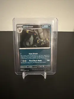 Pokemon Costco Prismatic Evolutions TCG Mini Tin Sealed + Umbreon Foil Card - Image 2