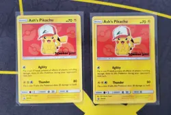 Ash's Pikachu I Choose You Movie Promo Set ( all 7 Cards) COMPLETE SM108-114 NM - Image 4