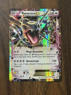 Rayquaza EX 2015 Shiny Black Star Promos Holo Card XY69 - Image 1