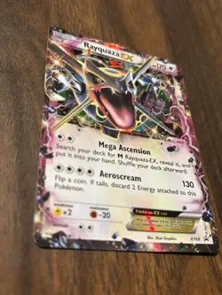 Rayquaza EX 2015 Shiny Black Star Promos Holo Card XY69 - Image 2