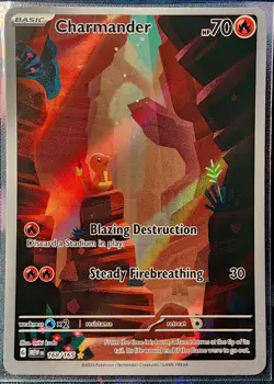 Pokemon TCG Scarlet & Violet 151 Charmander IR Illustration Rare Card 168/165 🔥 - Image 1