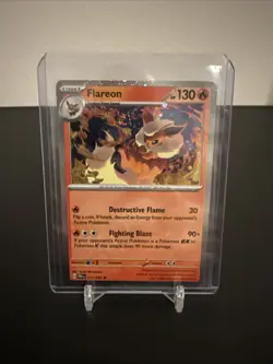 Pokemon Prismatic Evolutions Flareon TCG Mini Tin Sealed + Flareon Foil Card - Image 2