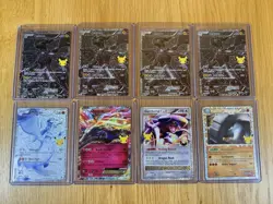 Pokemon Celebrations Reshiram, Zekrom, Xerneas Full Art Rare Card Lot Of 8 - Image 1