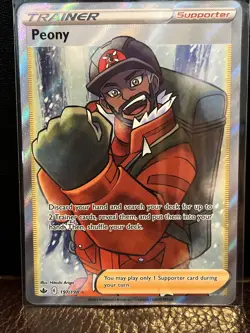 Pokemon Card - Peony Chilling Reign 197/198 Ultra Rare Full Art SWSH Holo - Image 1