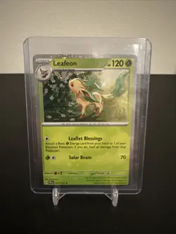 Pokemon Costco Prismatic Evolutions TCG Mini Tin Sealed + Leafeon Foil Card - Image 2