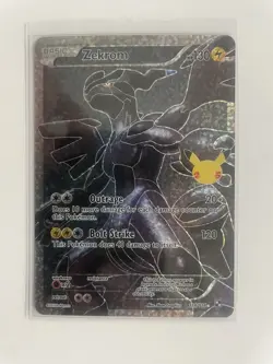 Pokemon TCG Zekrom Celebrations Classic Collection Holo Ultra Rare Card 114/114 - Image 1
