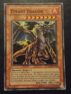 Yu-Gi-Oh! SUPER RARE HOLO CARD TYRANT DRAGON RP02-EN056 VLP - Image 1