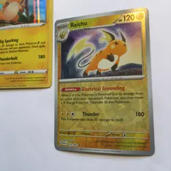 Raichu Pokemon Card Lot of 2 Holo & Reverse Rare 050/203 019/091 Combined Ship - Image 2