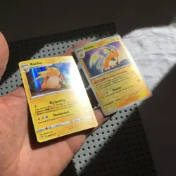 Raichu Pokemon Card Lot of 2 Holo & Reverse Rare 050/203 019/091 Combined Ship - Image 3
