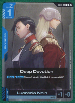 Deep Devotion - Newtype Rising GD01-101 - Gundam Card Game TCG Card - Image 2