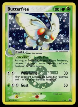Pokemon Card - Butterfree FireRed & LeafGreen 2/112 Reverse Holo - Image 1