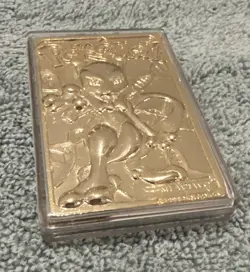 Genetic Pokemon Evolution Mewtwo 23K Gold Card in case "1999" - COA - Image 5