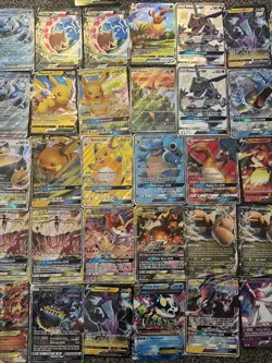 Pokemon Jumbo Card Lot 42 Cards Total Charizard Blastoise Tag Teams Victini Pika - Image 1