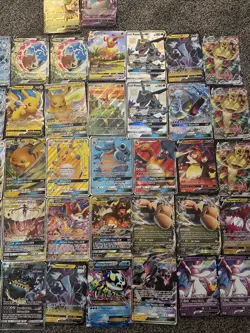 Pokemon Jumbo Card Lot 42 Cards Total Charizard Blastoise Tag Teams Victini Pika - Image 4