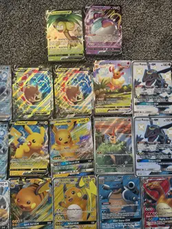 Pokemon Jumbo Card Lot 42 Cards Total Charizard Blastoise Tag Teams Victini Pika - Image 5