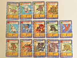 1999 Bandai (14) Card Digimon Lot Greymon & Many Others - Image 1