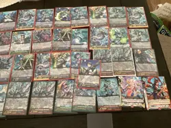 Cardfight Vanguard Card Lot Of 65 Cards With Sleeves. - Image 3