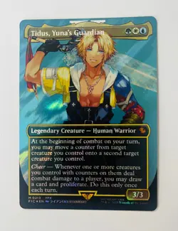 Tidus, Yuna's Guardian (Borderless) (Surge Foil) Commander: Final Fantasy Foil - Image 1