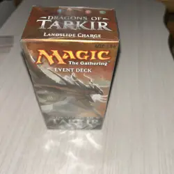 1x Landslide Charge: Event Deck: Dragons Of Tarkir: 630509286126 New Sealed Pro - Image 1