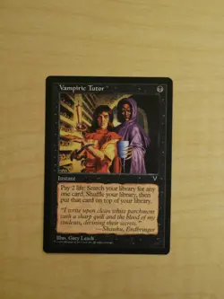 Magic the Gathering (MtG): Vampiric Tutor - Visions (EX+) - Image 1