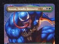 Venom, Deadly Devourer (Borderless) #22 (NM) Spider-Man SPE Magic MTG - Image 2