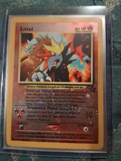 Entei 34 Black Star Movie Promo Reverse Holo Pokemon - Image 1