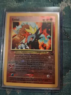Entei 34 Black Star Movie Promo Reverse Holo Pokemon - Image 2