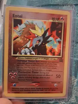 Entei 34 Black Star Movie Promo Reverse Holo Pokemon - Image 3