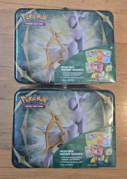 Arceus Collectors Chest Lunchbox Tin Spring 2022 Edition, Sealed LOT OF 2 - Image 1