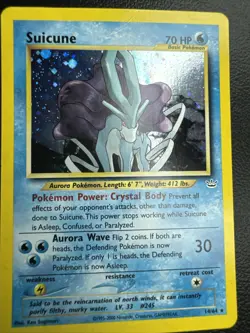 2000 Pokemon TCG - Suicune 14/64 Neo Revelation Holo - HP - Image 1