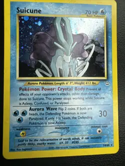 2000 Pokemon TCG - Suicune 14/64 Neo Revelation Holo - HP - Image 3