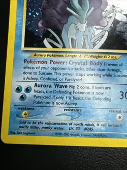 2000 Pokemon TCG - Suicune 14/64 Neo Revelation Holo - HP - Image 5