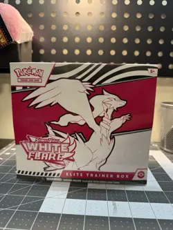 NEW/SEALED Pokemon TCG WHITE FLARE ETB Elite Trainer Box - Free Shipping - Image 1