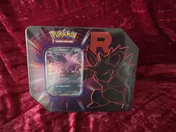 Brand New Pokemon TCG Team Rocket Tin - Nidoking Ex Factory sealed. - Image 1