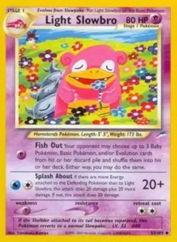Light Slowbro - 51/105 - Uncommon - Unlimited Edition - Neo Destiny #51 Pokemon - Image 1