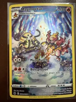 Pokemon TCG Magmortar GG03/GG70 Crown Zenith Galarian Gallery Ultra Rare Holo - Image 1