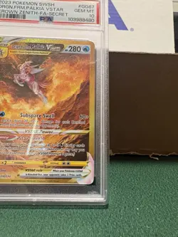 Pokemon TCG: Origin Forme Palkia Vstar #GG67 Gold Crown Zenith PSA 10, GEM MINT - Image 4