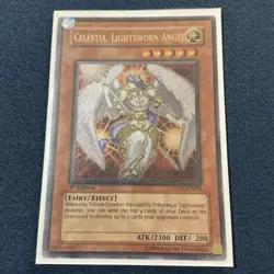 Yu-Gi-Oh! TCG Celestia, Lightsworn Angel LODT-EN024 Ultimate Rare 1st Ed - Image 1