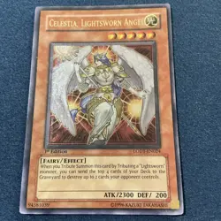 Yu-Gi-Oh! TCG Celestia, Lightsworn Angel LODT-EN024 Ultimate Rare 1st Ed - Image 2