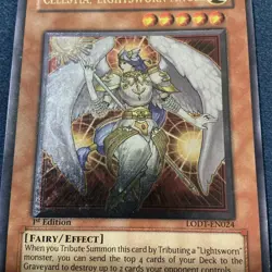 Yu-Gi-Oh! TCG Celestia, Lightsworn Angel LODT-EN024 Ultimate Rare 1st Ed - Image 3