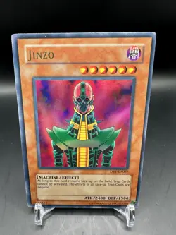 Yugioh Jinzo DB1-EN067 Ultra Rare LP Holo Vintage TCG - Image 1