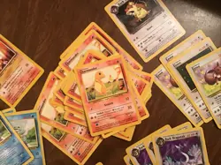 Vintage 1999 Pokemon TCG Trading Cards Collection 500+ Cards WOTC Heavy Play Dmg - Image 5