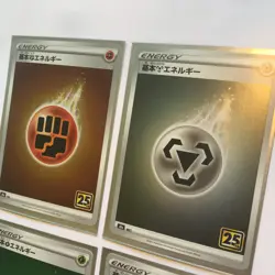 Pokemon 25th Anniversary Card Lot Japanese Holo Energy W/ Celebration Sleeves - Image 2