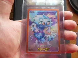MetaZoo Topps Chrome Chibi Mothman 23/25 Orange Refractor Card - Image 1