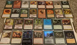 MTG Lot of 29 SLIVER cards & Dark Confidant. Crystaline, The First, Sedge, Toxin - Image 1