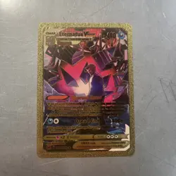 Eternatus Vmax Gold Foil Fan Art Textured Collector Pokemon Card TG22/TG30 HP340 - Image 1